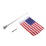 Maxbell Motorcycle Antenna Flag Mount Bolts Kit United States of America for Harley