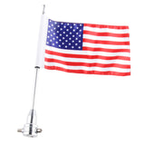 Maxbell Motorcycle Antenna Flag Mount Bolts Kit United States of America for Harley