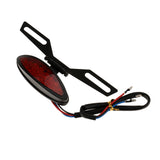 Maxbell 12V Motorcycle ATV License Plate Holder LED Tail Rear Brake Bracket Lamp