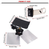 Maxbell Heated Handlebar Grips Wraps On/Off Black Switch Universal for 12V Motorcycles