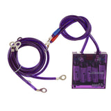 Maxbell Universal Car Fuel Saver Voltage Stabilizer Regulator with Wries Kit Purple