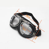 Maxbell Universal Motorcycle Clear Lens Shatterproof Dustproof Goggles Eyewear Black