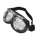 Maxbell Universal Motorcycle Clear Lens Shatterproof Dustproof Goggles Eyewear Black