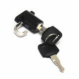 Maxbell Universal Motorcycle Motorbike Bike Helmet Lock Hanger Hook & 2 Keys Black