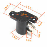 Maxbell Universal Motorcycle Motorbike Bike Helmet Lock Hanger Hook & 2 Keys Black