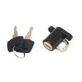Maxbell Universal Motorcycle Motorbike Bike Helmet Lock Hanger Hook & 2 Keys Black