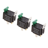 Maxbell 3 Pieces 24V 30A 4 Pin SPST Relay With Fuses Automotive Electronic