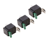 Maxbell 3 Pieces 24V 30A 4 Pin SPST Relay With Fuses Automotive Electronic