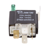 Maxbell 3 Pieces 24V 30A 4 Pin SPST Relay With Fuses Automotive Electronic