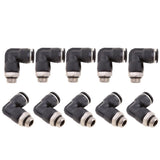 Max 10 Pieces Air Water Hose Tube Elbow Push In Pneumatic Fittings DPL-G-G10-G02