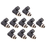 Max 10 Pieces Air Water Hose Tube Elbow Push In Pneumatic Fittings DPL-G-G10-G02