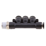 Max 2 Pieces Air Water Hose Tube 5 Way Push In Pneumatic Fittings DPKB-DPKB6-02