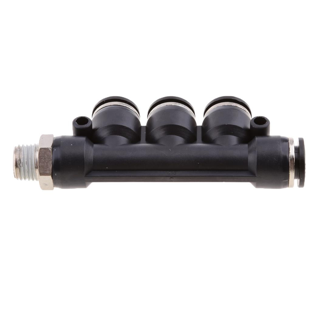 Max 2 Pieces Air Water Hose Tube 5 Way Push In Pneumatic Fittings DPKB-DPKB10