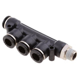 Max 2 Pieces Air Water Hose Tube 5 Way Push In Pneumatic Fittings DPKB-DPKB10