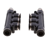Max 2 Pieces Air Water Hose Tube 5 Way Push In Pneumatic Fittings DPKB-DPKB10