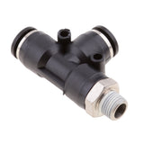 Max 5 Pieces Air Water Line Hose Tube Triple Push In Pneumatic Fitting DPD-D8-01