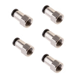 Max 5PCS DPCF4-01 Air Water Hose Tube Push In Female Thread Pneumatic Fittings