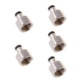 Max 5PCS DPCF4-03 Air Water Hose Tube Push In Female Thread Pneumatic Fittings