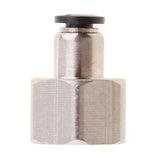 Max 5PCS DPCF4-03 Air Water Hose Tube Push In Female Thread Pneumatic Fittings