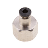 Max 5PCS DPCF4-03 Air Water Hose Tube Push In Female Thread Pneumatic Fittings