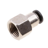 Max 5PCS Air Water Hose Tube Push In Female Thread Pneumatic Fittings DPCF6-02