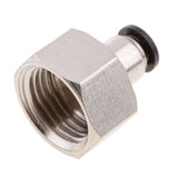 Max 5PCS Air Water Hose Tube Push In Female Thread Pneumatic Fittings DPCF6-04