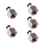 Max 5PCS Air Water Hose Tube Push In Female Thread Pneumatic Fittings DPCF8-04