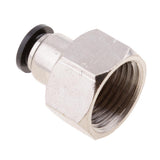 Max 5PCS Air Water Hose Tube Push In Female Thread Pneumatic Fittings DPCF8-04