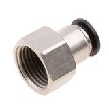 Max 5PCS Air Water Hose Tube Push In Female Thread Pneumatic Fittings DPCF10-04