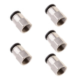 Max 5 Pieces Air Water Hose Tube Push Female Thread Pneumatic Fittings DPCF12-03