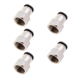 Max 5 Pieces Air Water Hose Tube Push Female Thread Pneumatic Fittings DPCF12-04