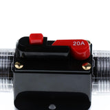 Maxbell DC 12V-24V Car Audio Inline Manual Reset Circuit Breaker Fuse Switch 20AMP