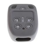 Max Car Key Fob Protector Silicone Case Cover 6 Buttons for Honda Gray
