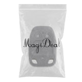 Max Car Key Fob Protector Silicone Case Cover 6 Buttons for Honda Gray