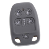 Max Car Key Fob Protector Silicone Case Cover 6 Buttons for Honda Gray