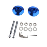 Max 2 Pieces Car Universal Quick Release Latch Low Profile Hood Pins Lock Blue