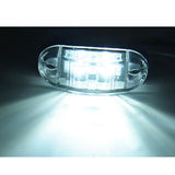 Max 10 Pieces 12V-24V Car Truck Trailer Indicator Side Marker 2LED Lights White