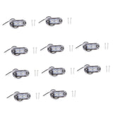 Max 10 Pieces 12V-24V Car Truck Trailer Indicator Side Marker 2LED Lights White