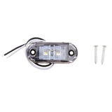 Max 10 Pieces 12V-24V Car Truck Trailer Indicator Side Marker 2LED Lights White