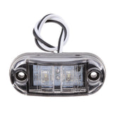 Max 10 Pieces 12V-24V Car Truck Trailer Indicator Side Marker 2LED Lights White