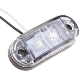 Max 10 Pieces 12V-24V Car Truck Trailer Indicator Side Marker 2LED Lights White