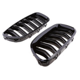 Maxbell 1 Pair Car Plastic Grill Grille Mesh For BMW F10 F11 F18 528i 530i 535i M5