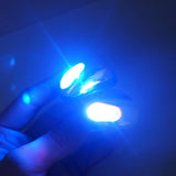 Max Pair Car Hood Windshield Spray Nozzle Wiper Washer  With LED Light  Blue
