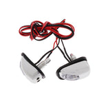 Max Pair Car Hood Windshield Spray Nozzle Wiper Washer  With LED Light  Blue