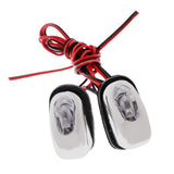 Max Pair Car Hood Windshield Spray Nozzle Wiper Washer  With LED Light  Blue