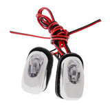 Max Pair Car Hood Windshield Spray Nozzle Wiper Washer  With LED Light  Yellow