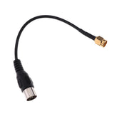 Max IEC DVB-T TV PAL female to SMA Male Jumper Pigtail Cable RG174