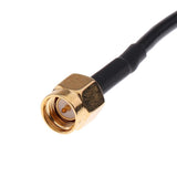 Max IEC DVB-T TV PAL female to SMA Male Jumper Pigtail Cable RG174