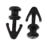 Max 100Pieces Car Anti-scratch Strips Rivet Trim Push Clip for Ford Fiesta Focus