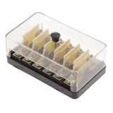 Max Car Circuit 6 Ways Fuse Holder with 6 Pieces 5A 10A 15A 20A Bakelite Fuses